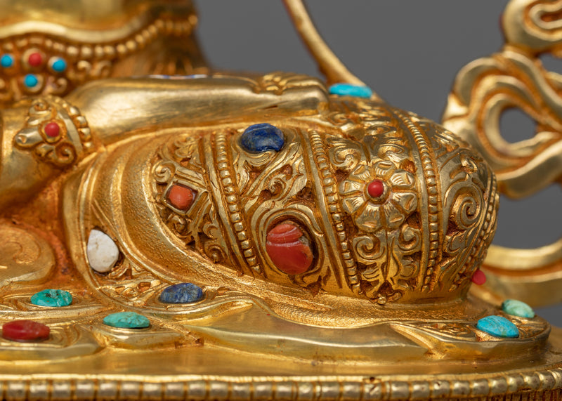 Sitatapatra Bhagavati Statue | Premium Quality 24k Gold Gilded Copper Statue