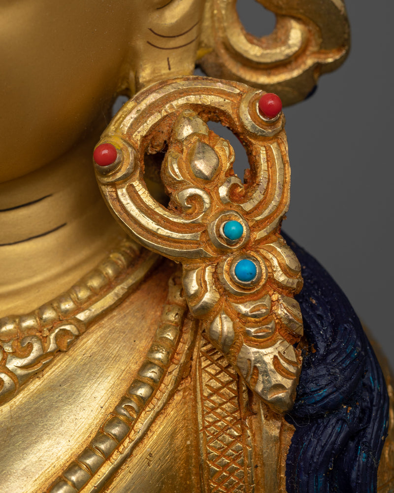 Sitatapatra Bhagavati Statue | Premium Quality 24k Gold Gilded Copper Statue