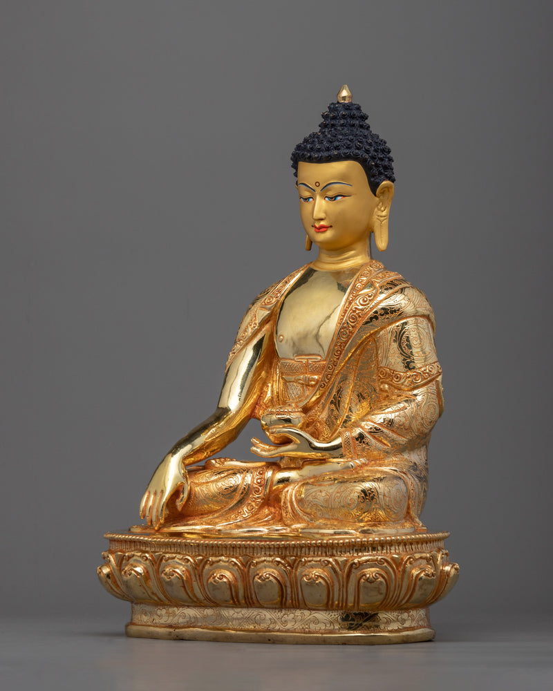 Handcrafted Śākyamuni Buddha Statue | Embrace Tranquility