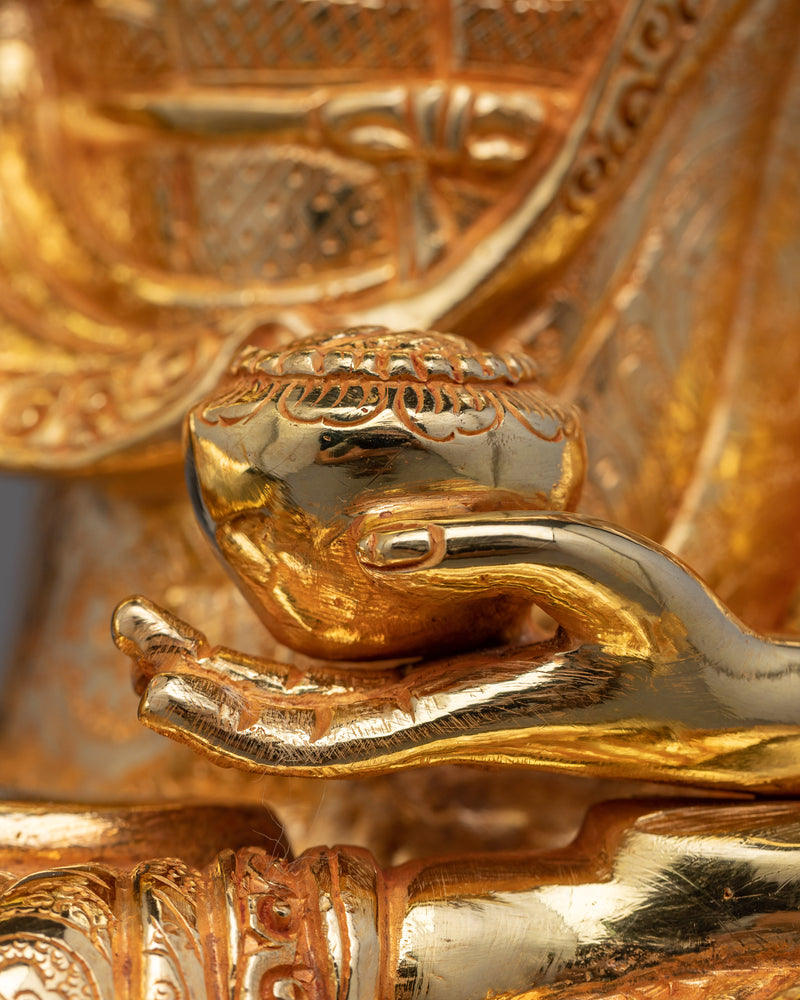 Handcrafted Śākyamuni Buddha Statue | Embrace Tranquility