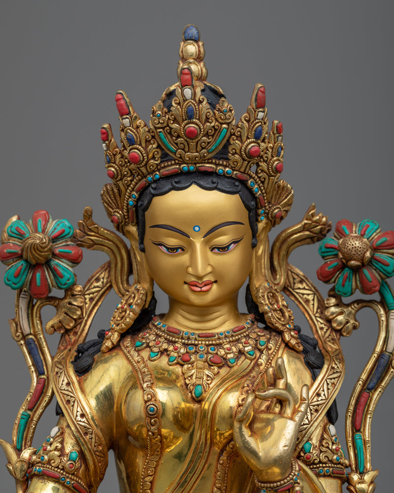 Green Tara Buddhist Goddess Statue | Embrace the Divine Feminine Energy