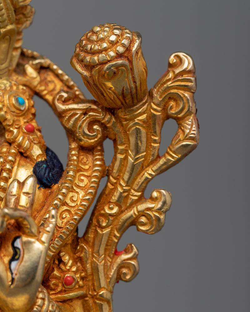 Statue of White Tara | Traditional Himalayan Sculpture