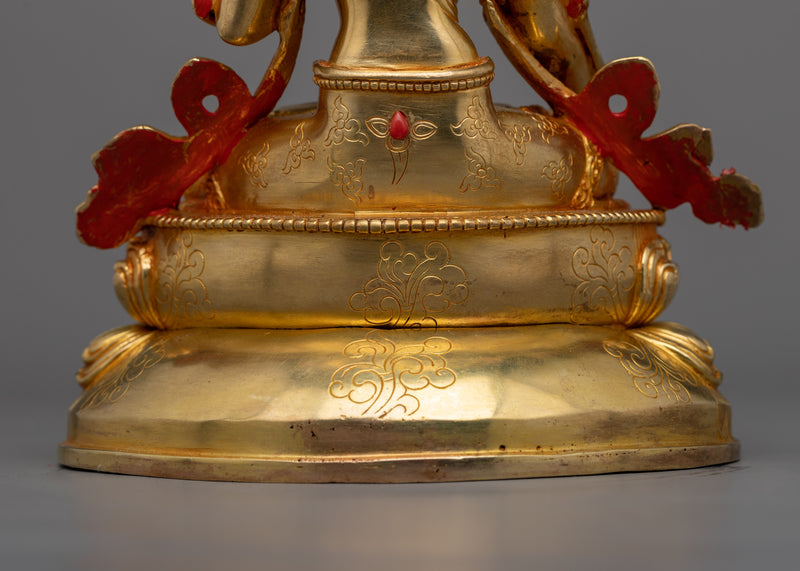 Statue of White Tara | Traditional Himalayan Sculpture