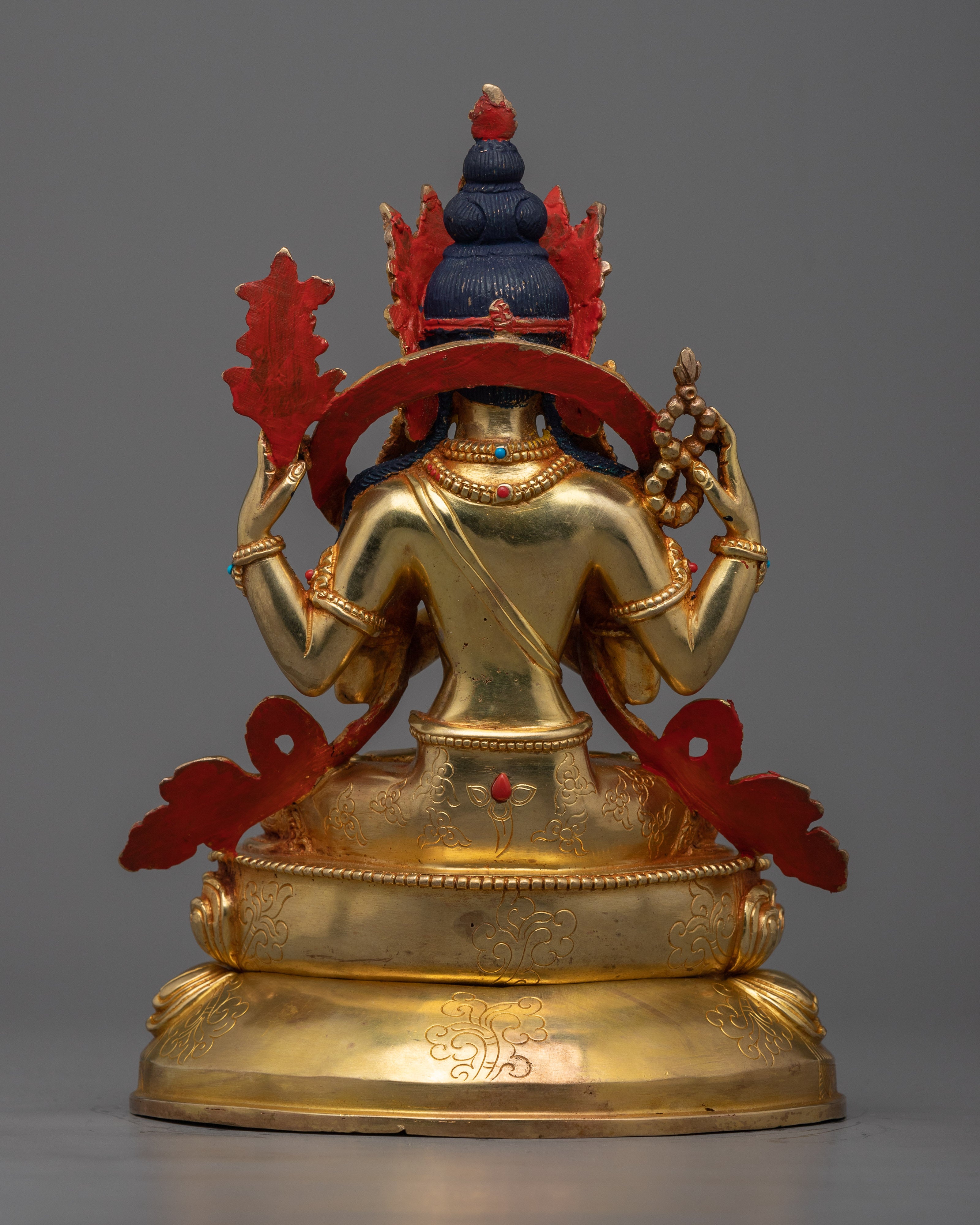 4 Armed Chenrezig Figurine | Compassionate Boddhisattva Statue