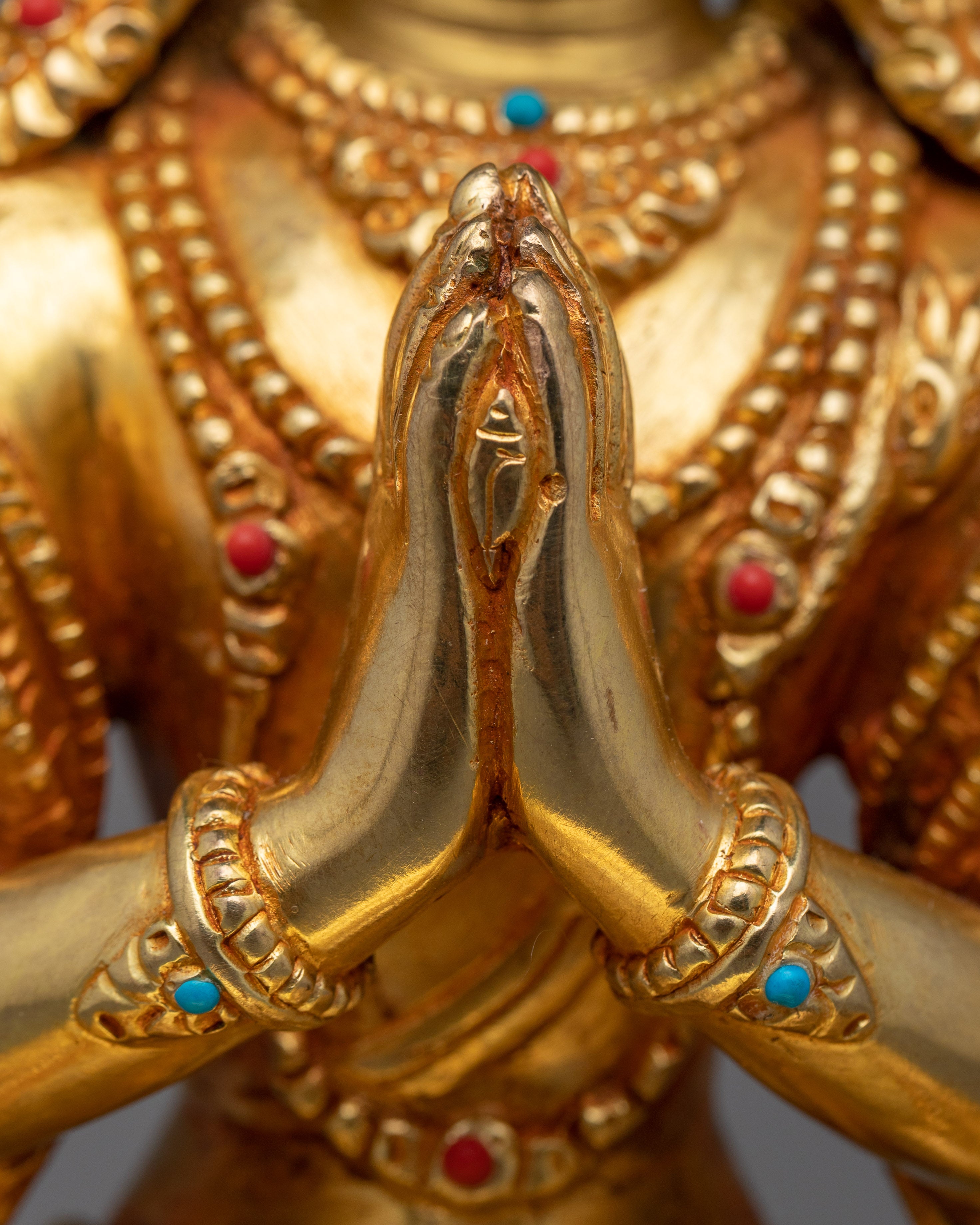 4 Armed Chenrezig Figurine | Compassionate Boddhisattva Statue