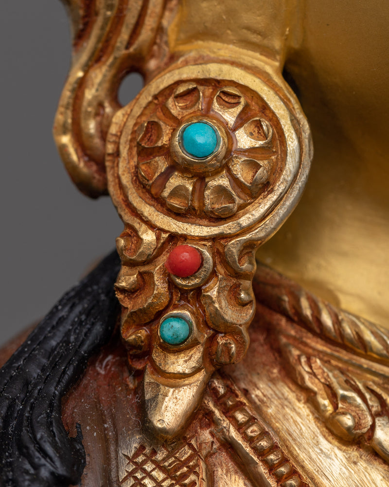 Chenrezik Statue | Exquisite 24k Gold Gilded Copper Masterpiece