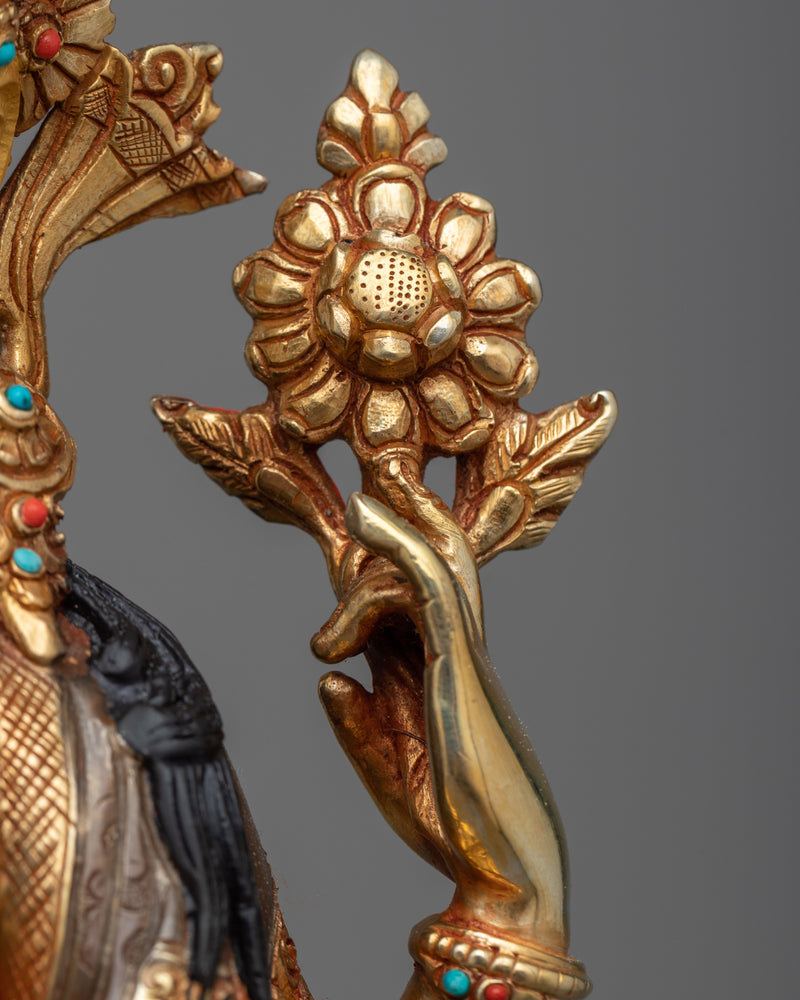 Chenrezik Statue | Exquisite 24k Gold Gilded Copper Masterpiece