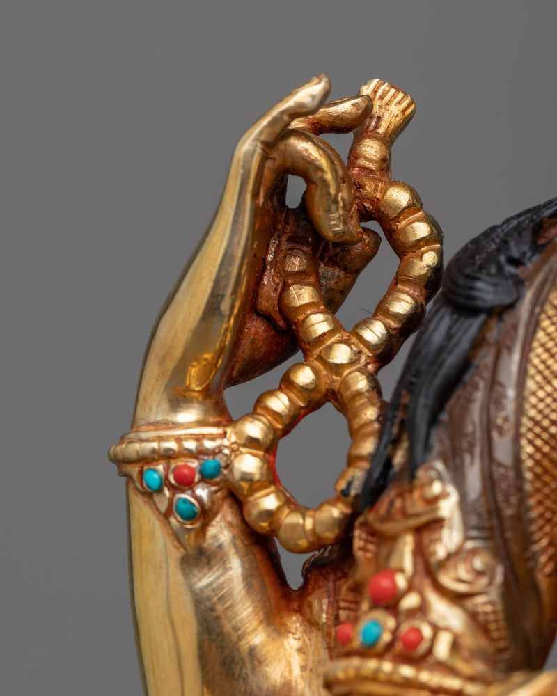 Chenrezik Statue | Exquisite 24k Gold Gilded Copper Masterpiece