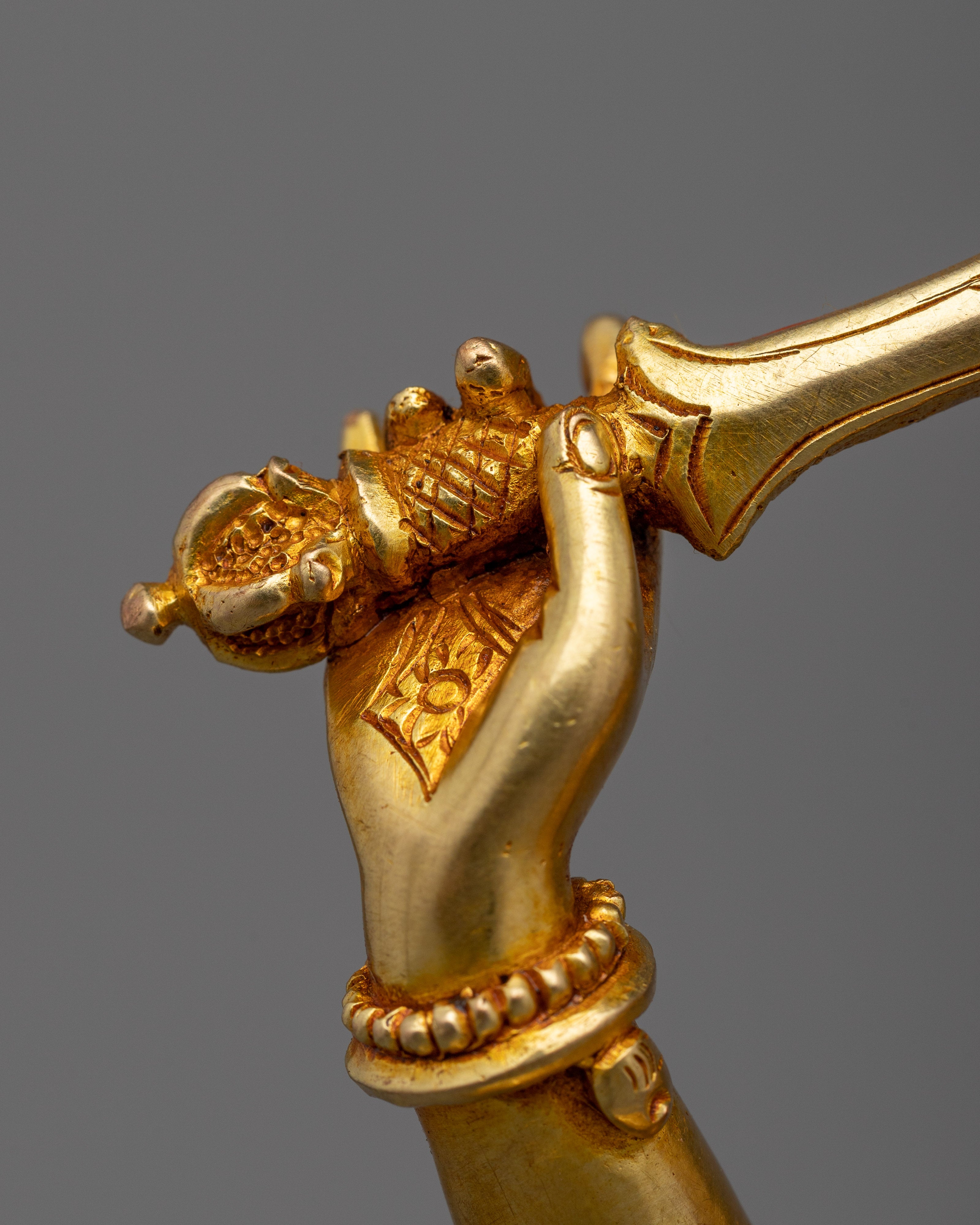 Awaken Inner Wisdom with our Manjushri Bodhisattva Statue | A Golden Masterpiece