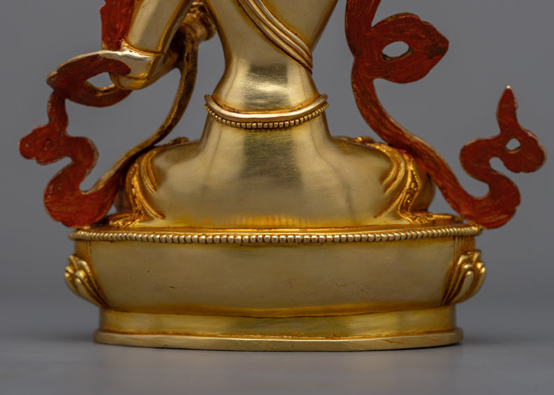 Awaken Inner Wisdom with our Manjushri Bodhisattva Statue | A Golden Masterpiece
