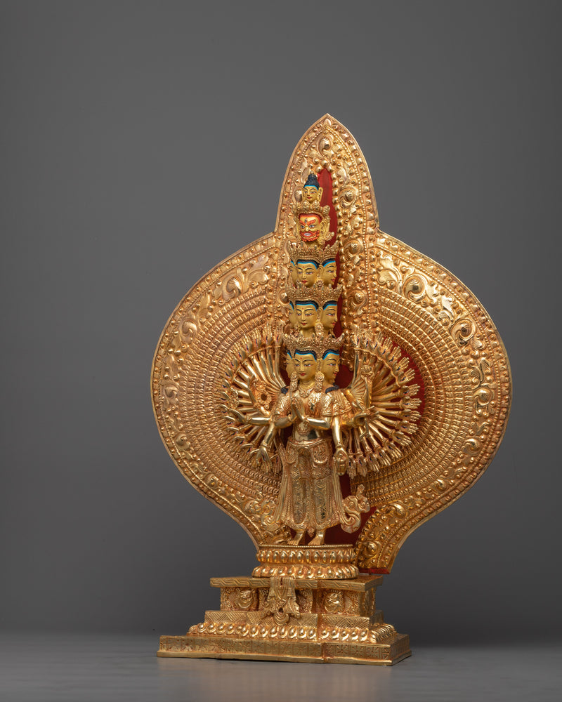 1000 Armed Chenrezig | Traditional Bodhisattva Sculpture