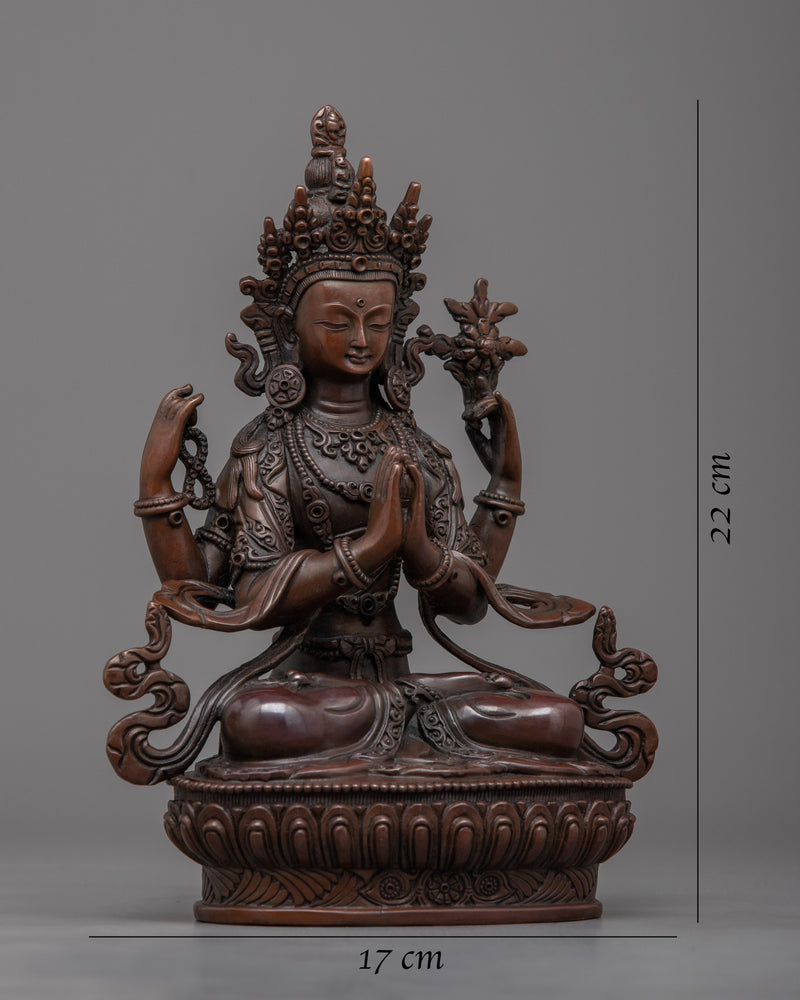 Lokesvara Chenrezig Statue | Channel Divine Compassion and Wisdom