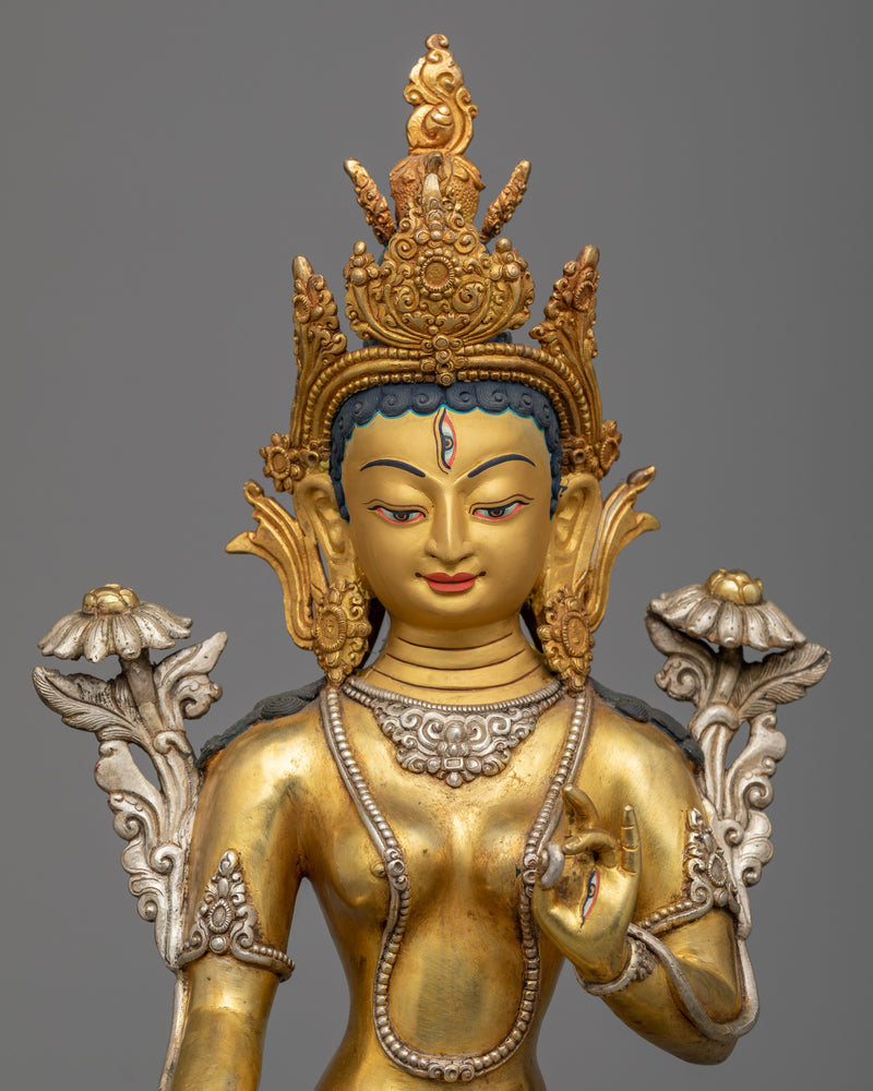 white tara-sculpture