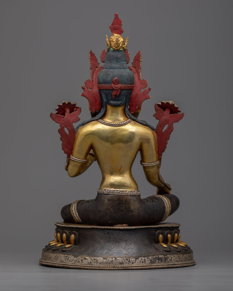 Devi Tara Sculpture | A Green Tara`s Divine Expression of Compassion and Feminine Energy