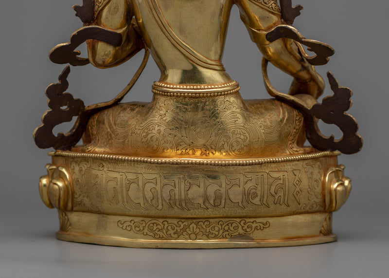 Green Tara Figurine for Serenity | Experience Pure Skill of Nepalese Artisans