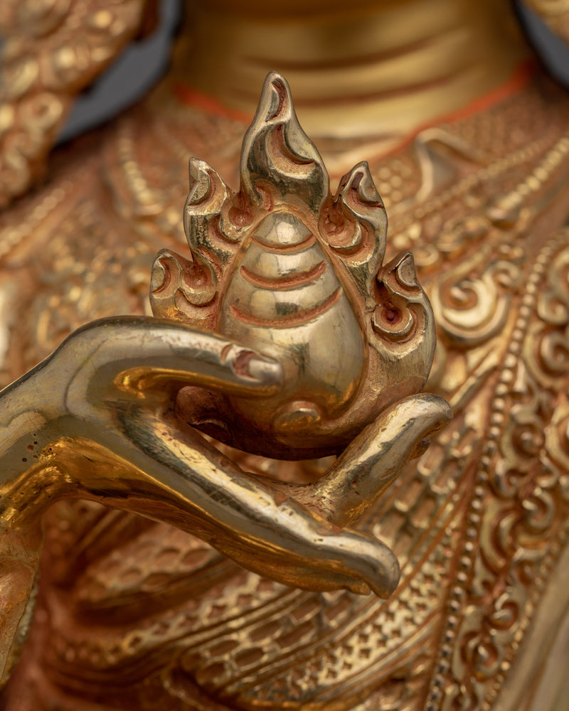 Immerse in Prosperity with our Guru Orgyen Norlha Statue | Handcrafted Nepalese Sculpture