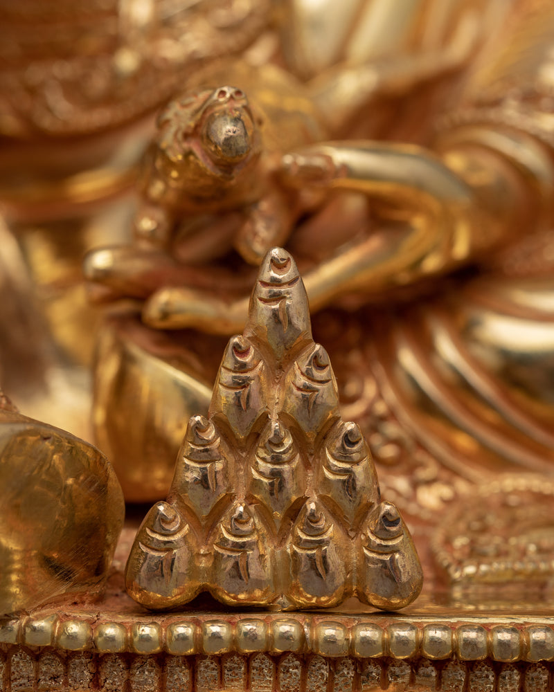 Immerse in Prosperity with our Guru Orgyen Norlha Statue | Handcrafted Nepalese Sculpture