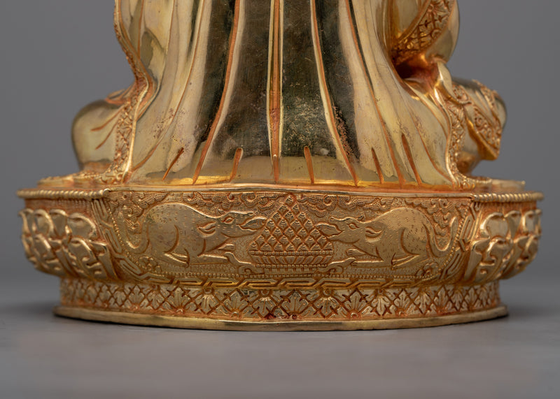 Immerse in Prosperity with our Guru Orgyen Norlha Statue | Handcrafted Nepalese Sculpture