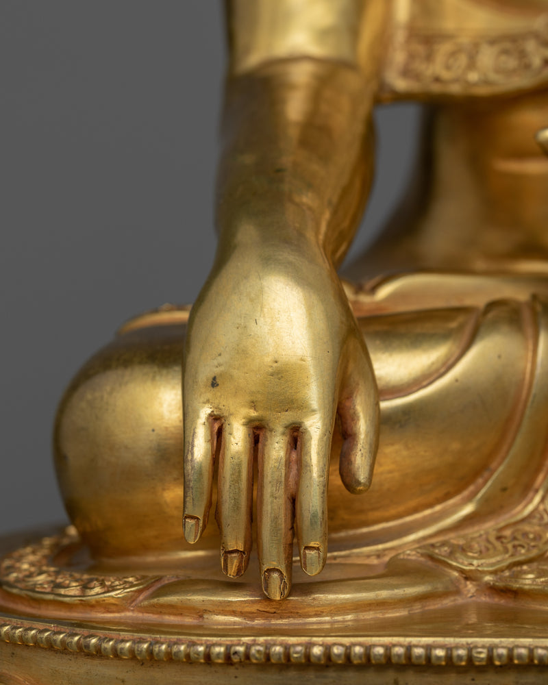 Shakyamuni Buddha the Enlightened One in Buddhism | Nepalese Copper Sculpture