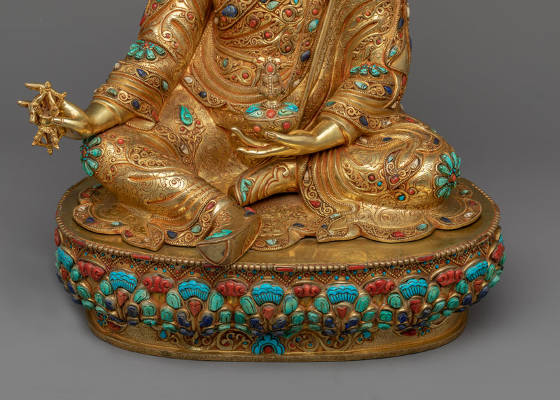 Premium Guru Rinpoche, Tibet Master Statue | Experience Tibetan Wisdom