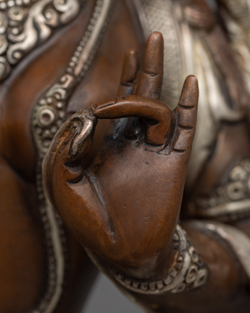 Oxidized Green Tara Sculpture | Experience Divine Compassion