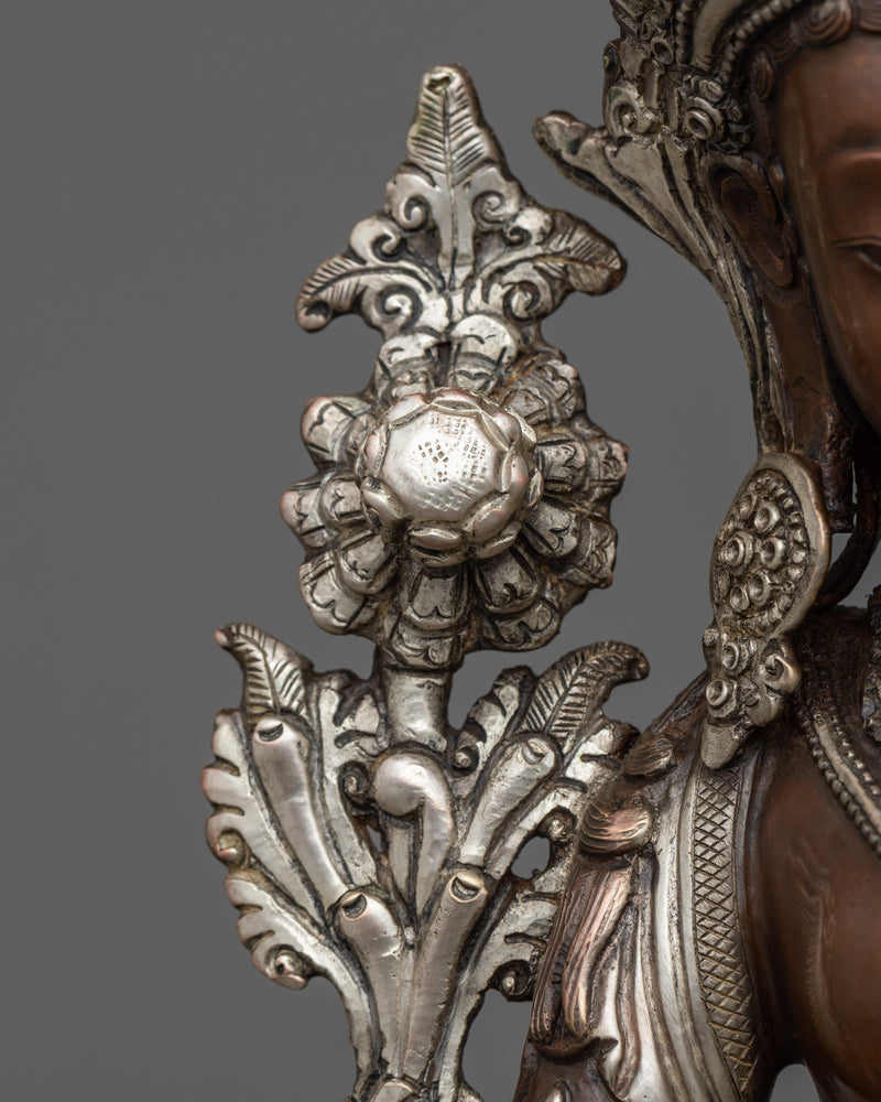 Oxidized Green Tara Sculpture | Experience Divine Compassion