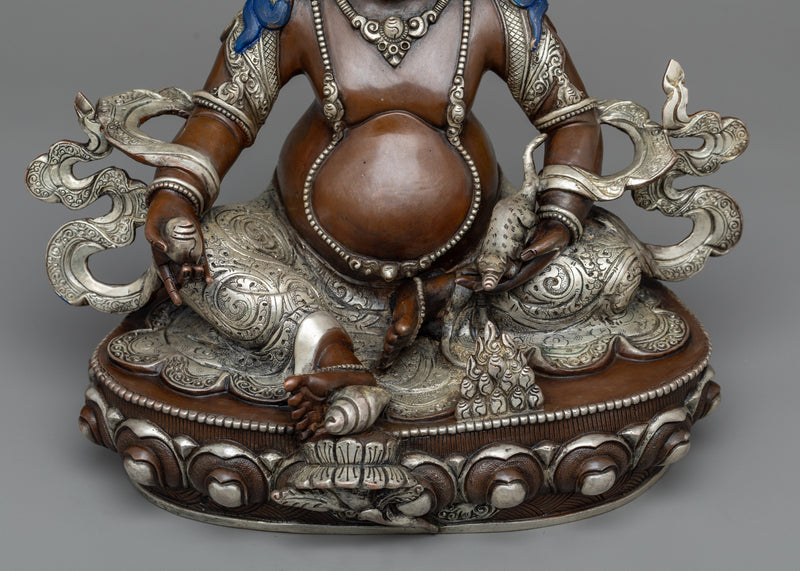 Dzambhala Oxidized Statue | Experience Abundance