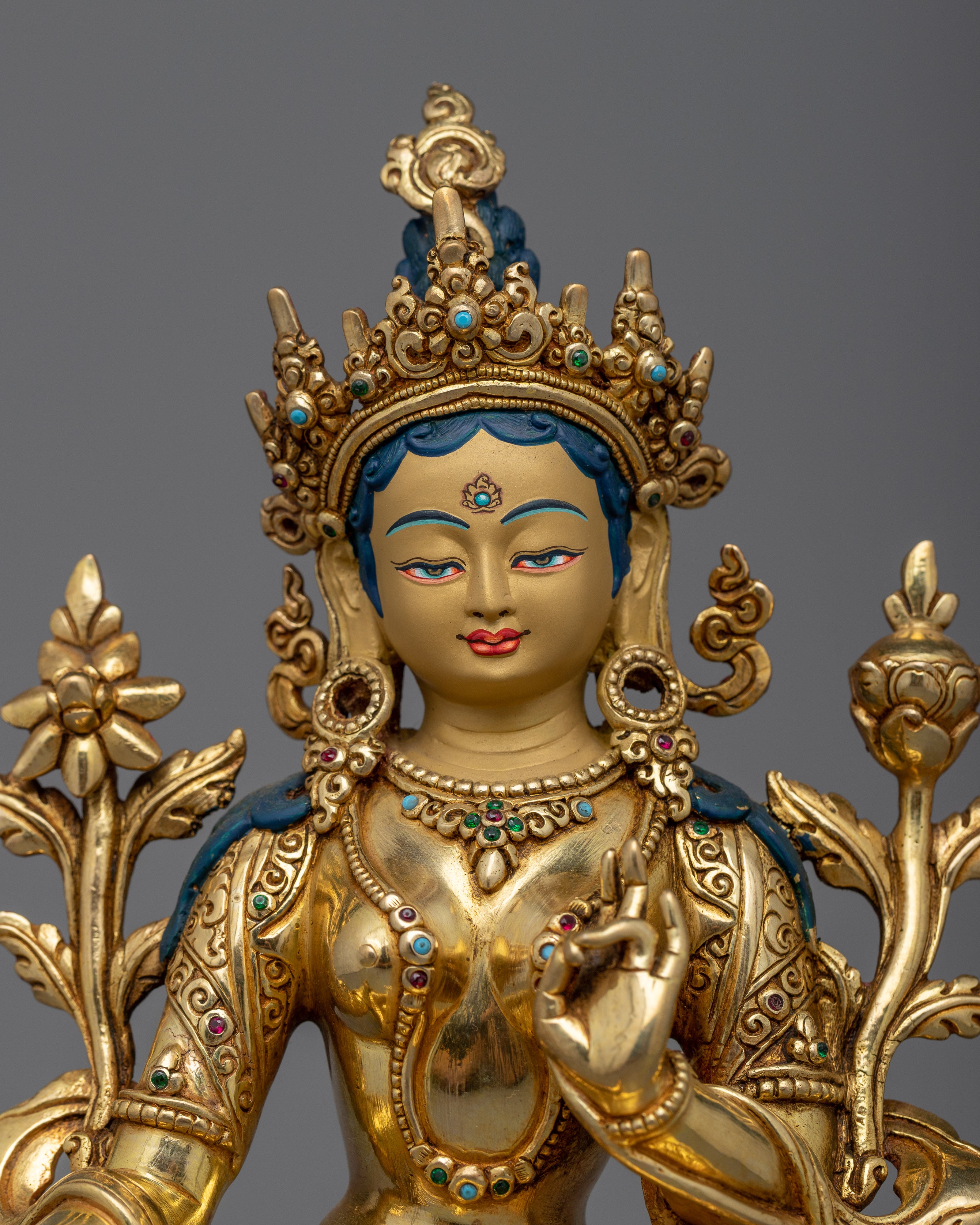 gold-gilded-green-tara