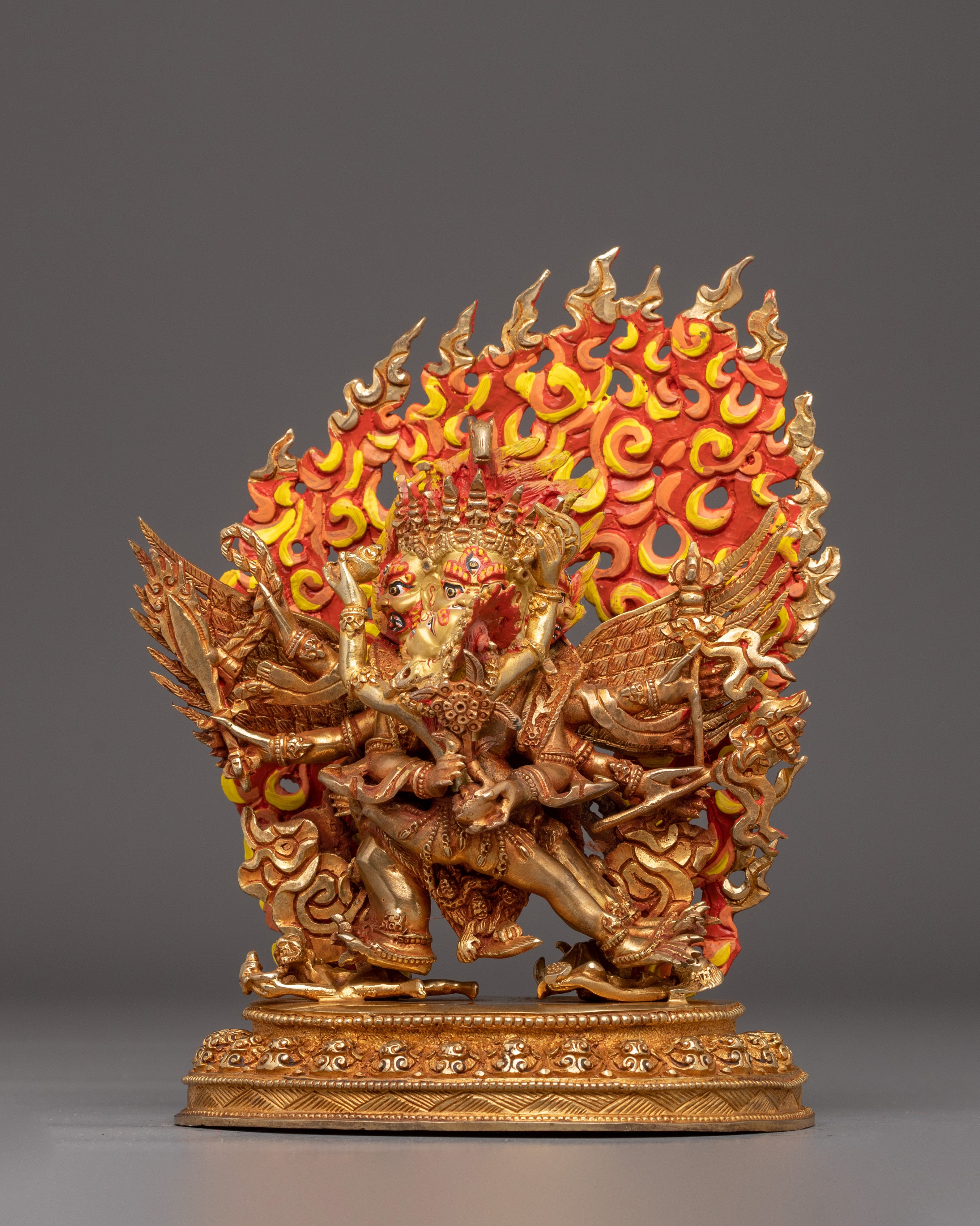 Wrathful Buddhist Deity Hayagriva Statue |
