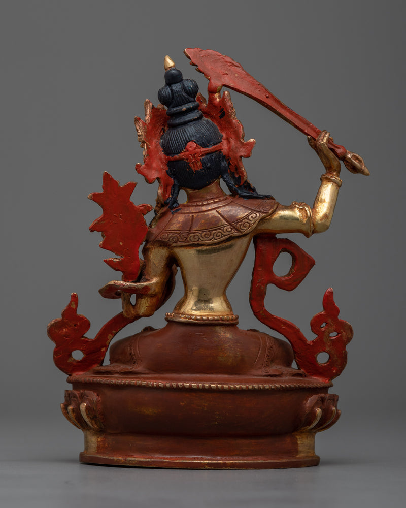 Wisdom Deity Manjushri Buddha Statue | Sacred Himalayan Artwork