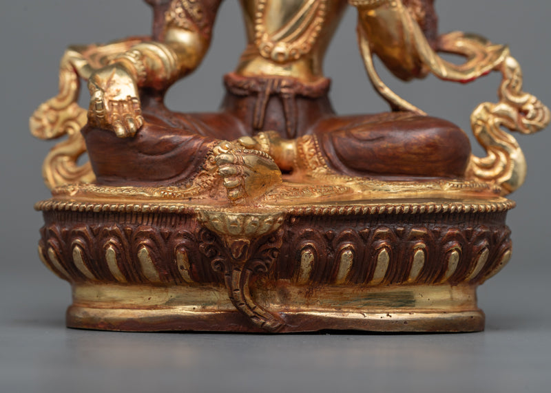 Mother Green Tara Buddha Statuette | Embrace of Compassion