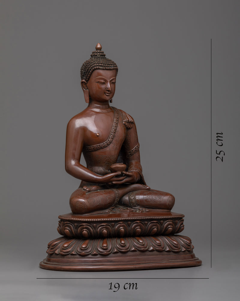 The Infinite Light of Buddha Amita with our Oxidized Copper Statue | A Radiant Masterpiece