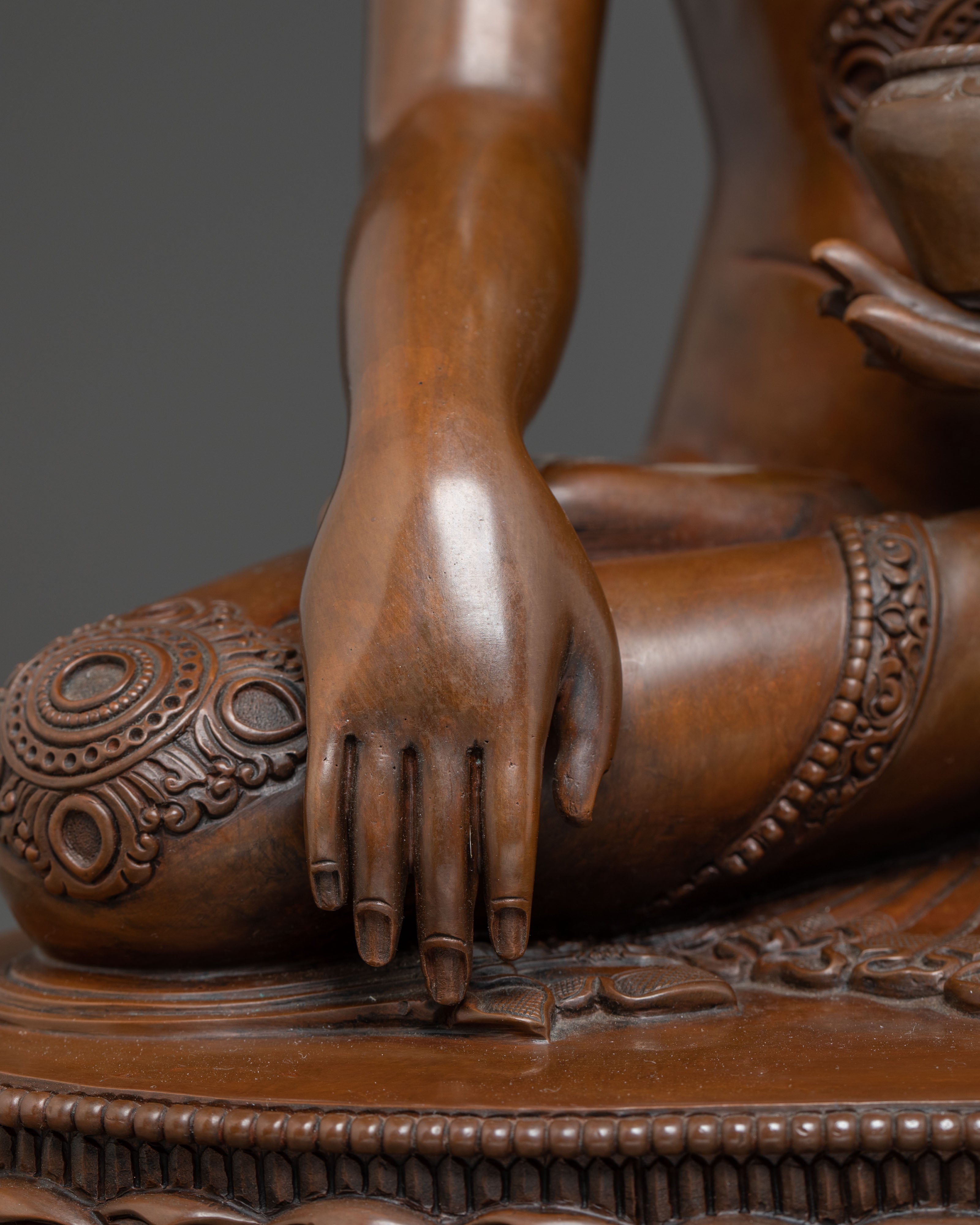 Handmade Tibetan Copper Shakyamuni Buddha Art | Himalayan Sculpture