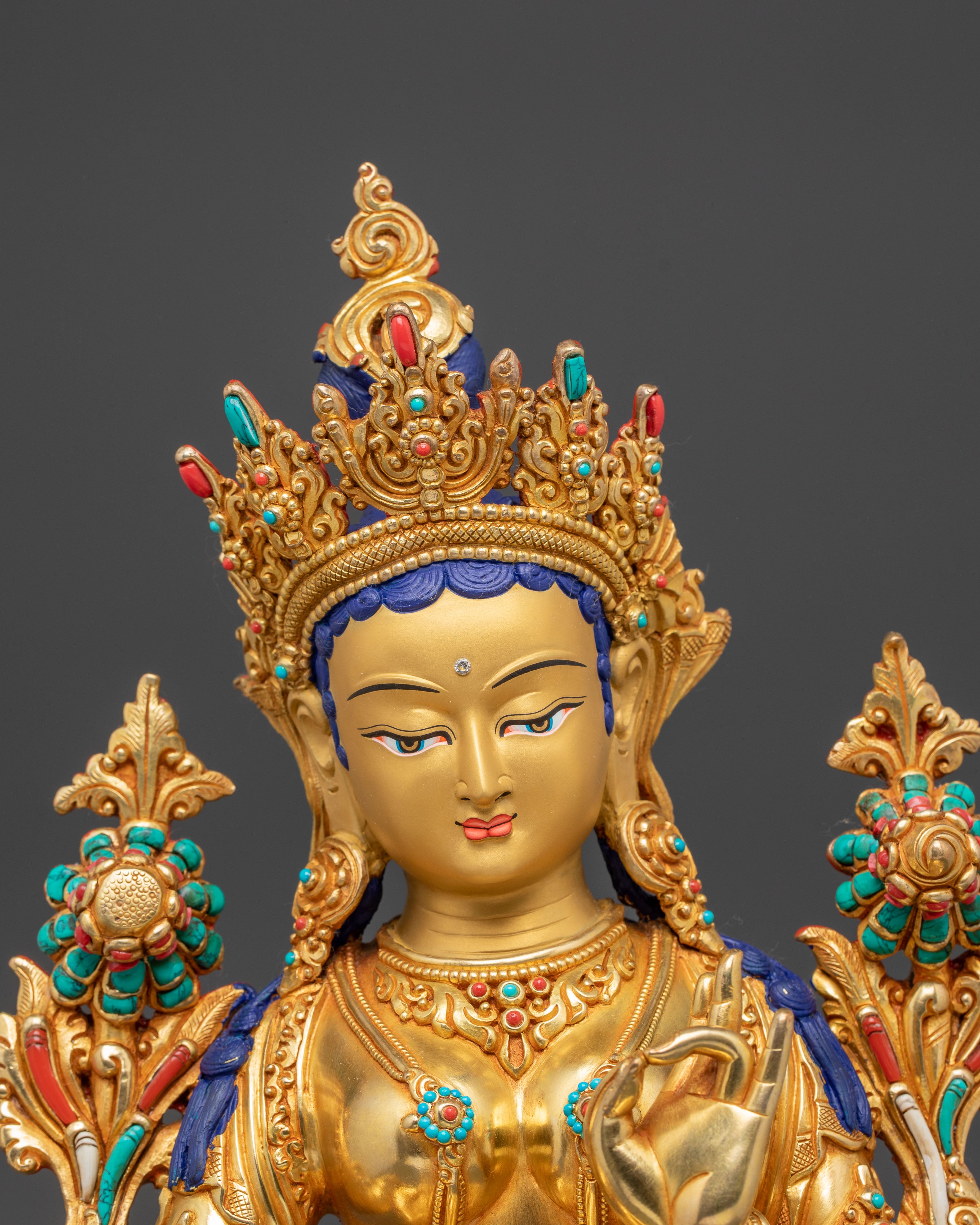 Handmade Statue of Compassionate Mother Green Tara