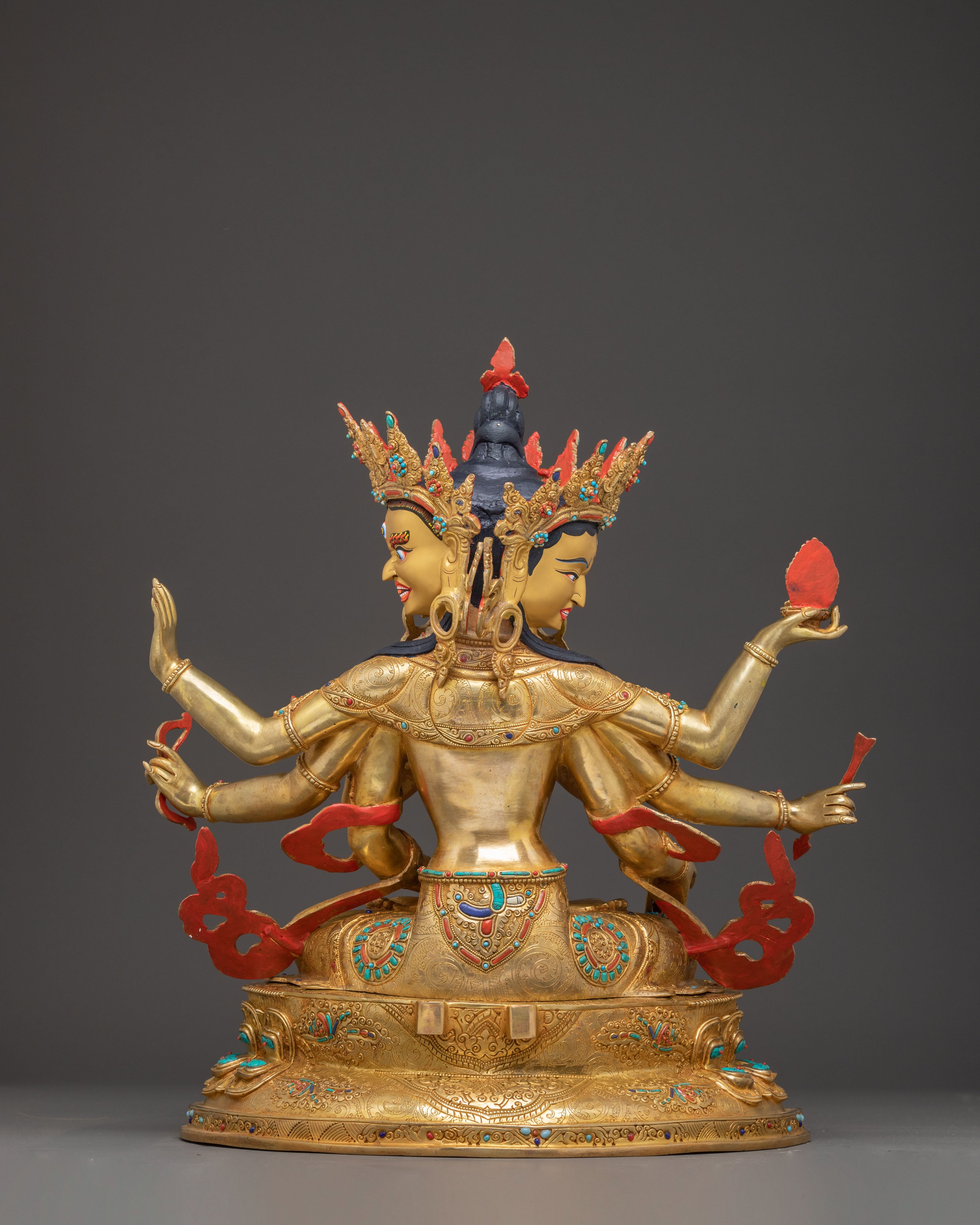 Handmade Buddhist Healing Goddess Namgyalma Statue | Himalayan Style Artwork