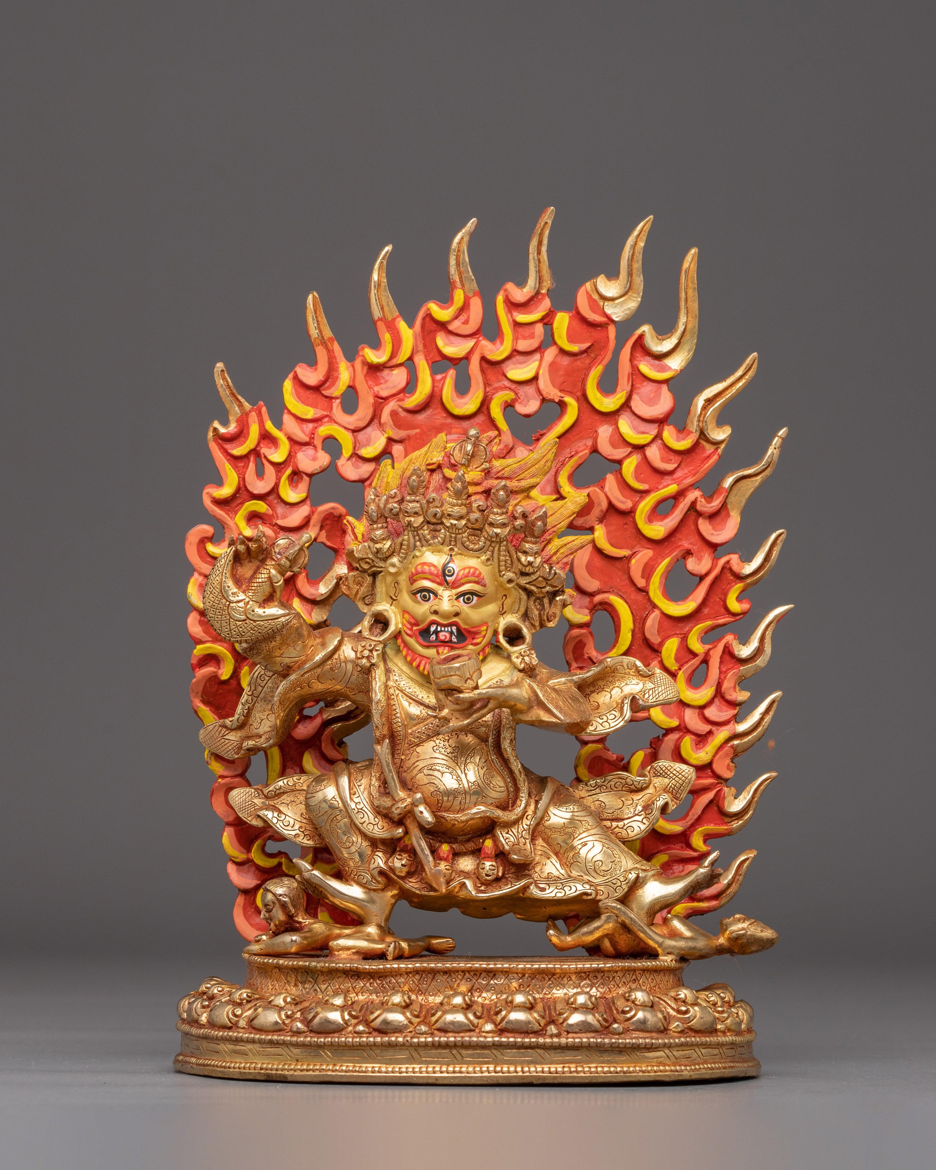 Handmade Buddhist Deity Mahakala Bernagchen Art 