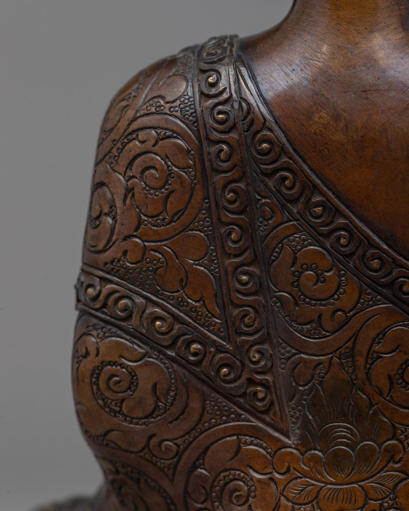 Medicine Buddha Oxidized Statue | A Harmonious Blend of Healing and Artistry