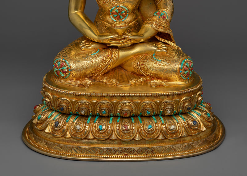 Amitabha Buddha with Beautiful Motifs | A Touch of Serenity and Elegance