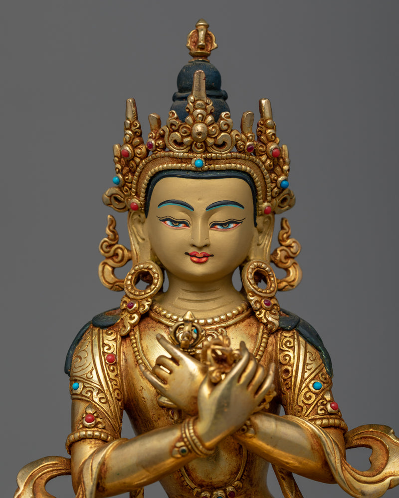 vajradhara-gold-gilded-statue