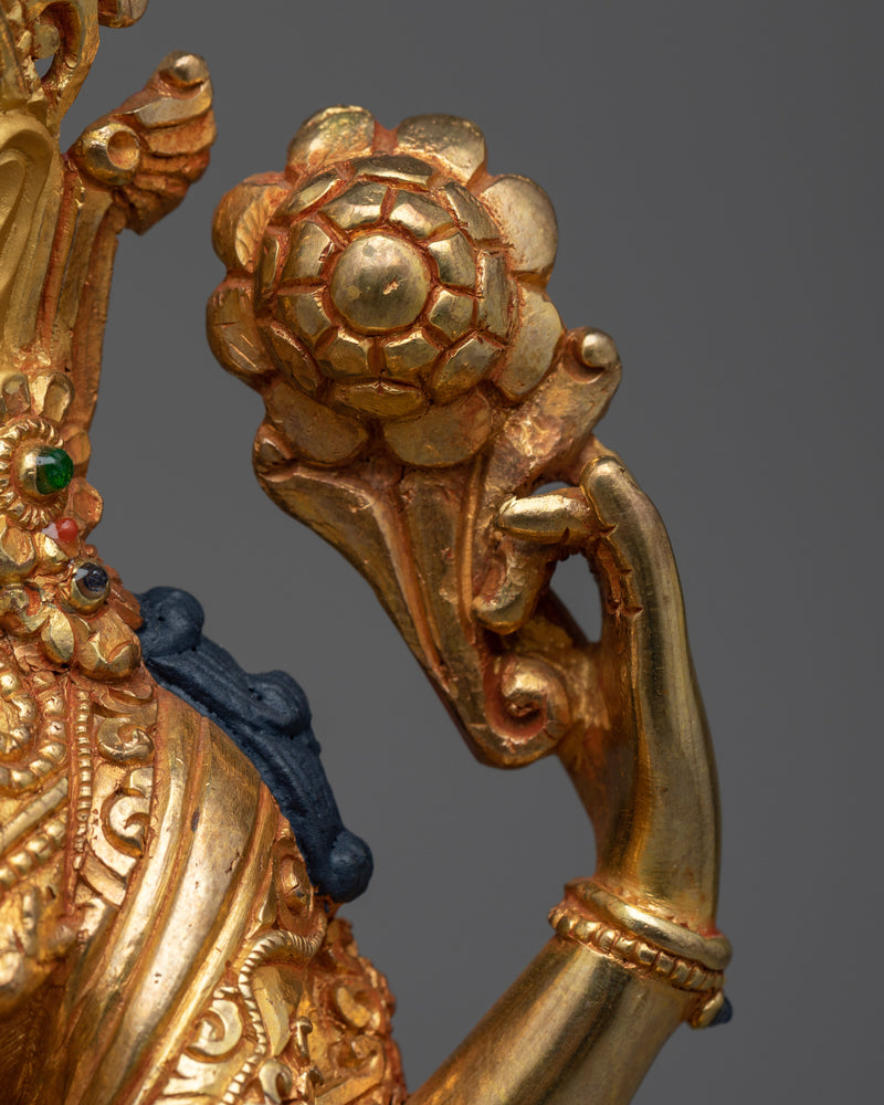 Embrace Compassion with the Lokesvara Buddha Statue | Traditional Buddhist Chenrezig Sculpture