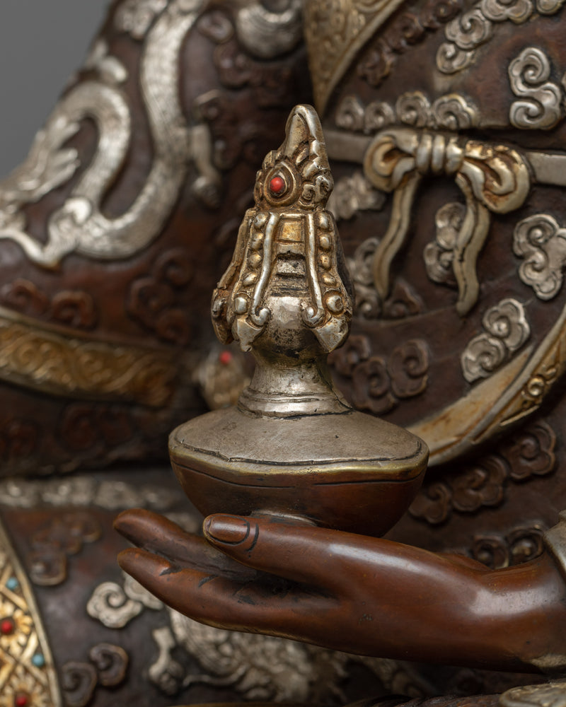 Lotus Vajra Guru Rinpoche Statue | Invoke Divine Blessings of