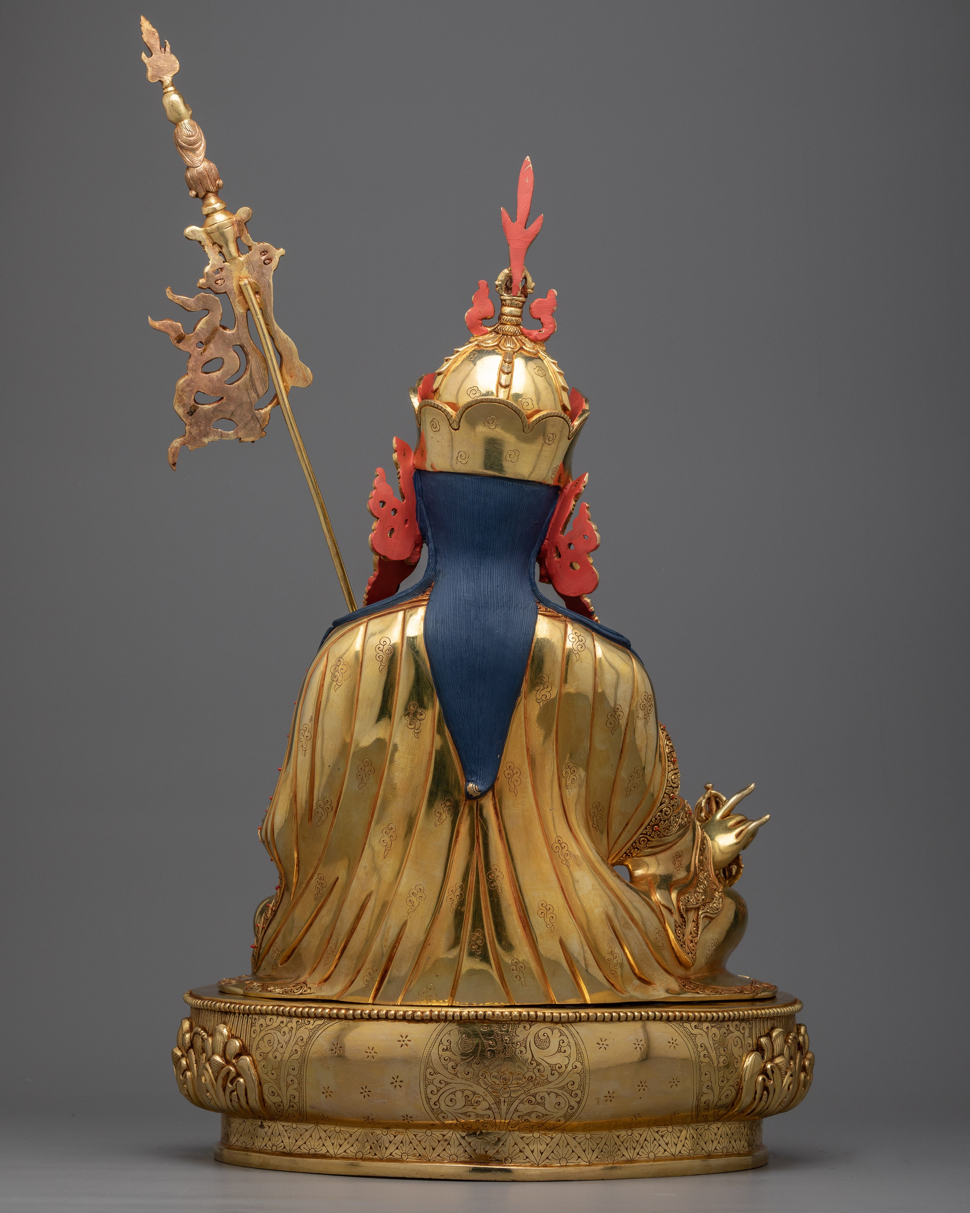 Gururinpoche Gold Gilded Statue | The Source of Vajrayana Buddhism