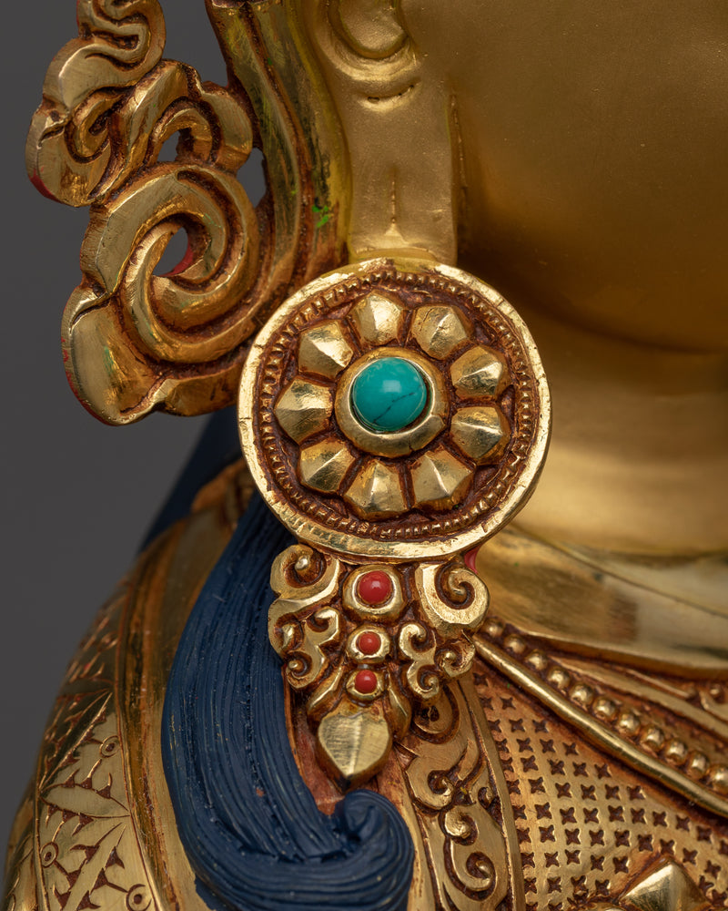Guru Orgyen Norla Statue | Manifestation of Vajra Body | Buddhist Wealth Deity