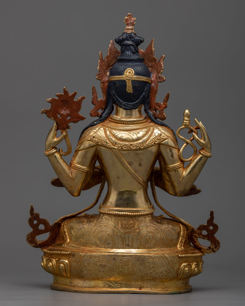 Tibetan Chenrezig Statue | Transform Your Space with our handcrafted Sculpture