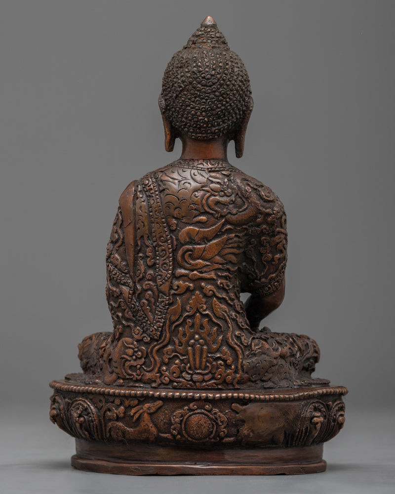 Amitabha Buddha Statue | Elevate Your Spirit with our Oxidized Copper Art