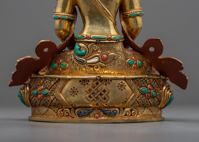 Amitayus Buddha Statue | Welcome Immortal Life with our Gold Gilded Sculpture