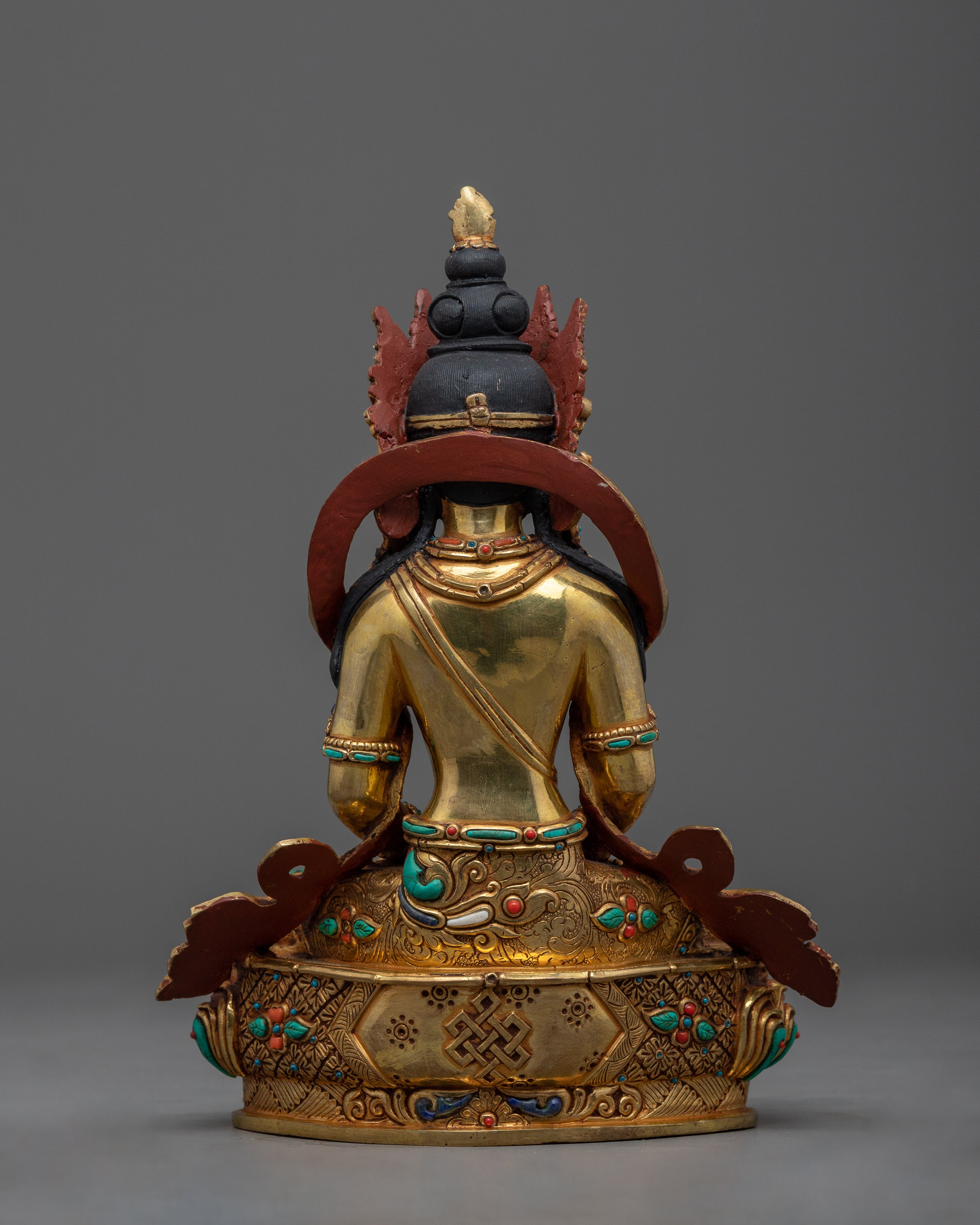 Amitayus Buddha Statue | Welcome Immortal Life with our Gold Gilded Sculpture