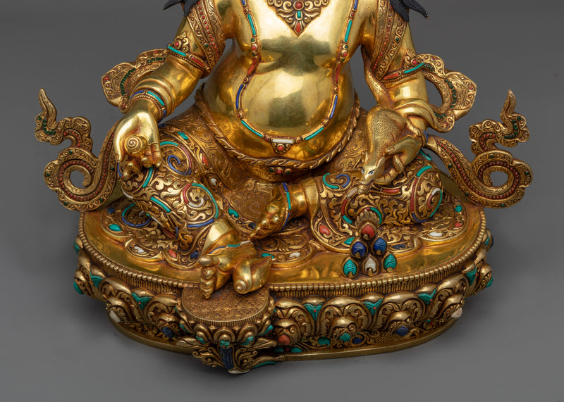 Buddhist Deity of wealth, Dzambhala | Revel in Prosperity with our Exquisite Statue