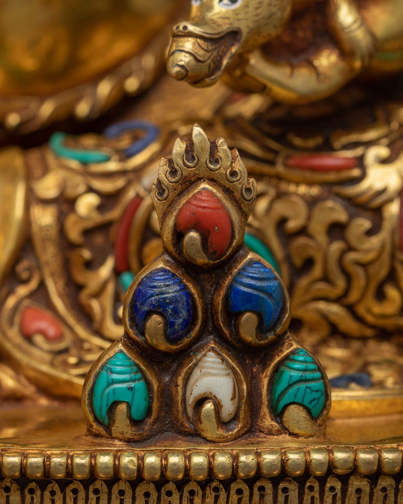 Buddhist Deity of wealth, Dzambhala | Revel in Prosperity with our Exquisite Statue