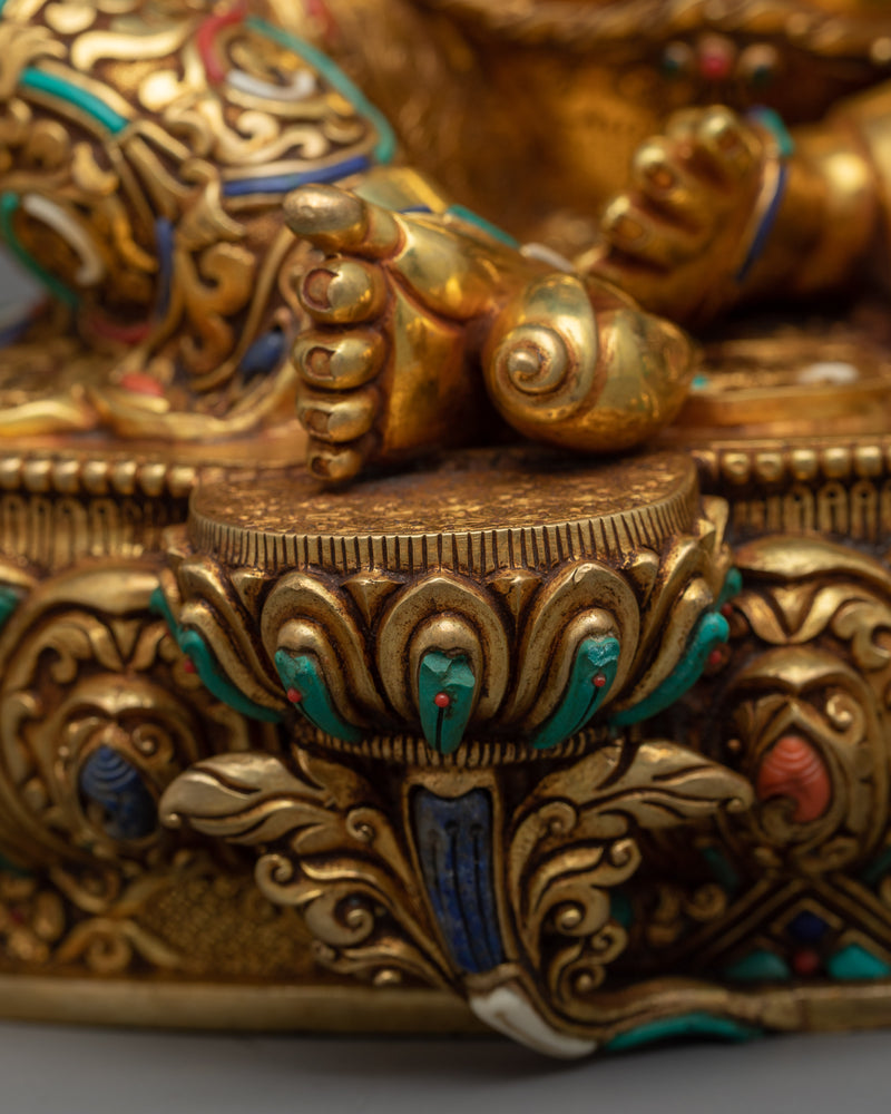 Buddhist Deity of wealth, Dzambhala | Revel in Prosperity with our Exquisite Statue